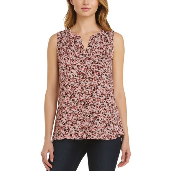 Market & Spruce Prat Henley Sleeveless Top Multicolor NWT Size 2X - Picture 1 of 8